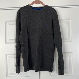 Mens polo thermal long sleeve